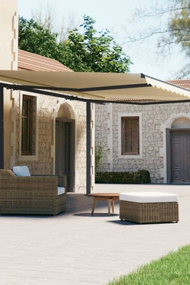 vidaXL 315101 - Awning Post Set 600x245 cm Iron