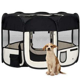 vidaXL 171006 - Foldable Dog Playpen with Carrying Bag 110x110x58 cm