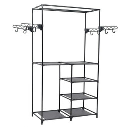 vidaXL 245744 - Porte-vêtements Acier et tissu non-tissé 87x44x158 cm