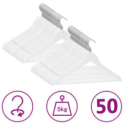 vidaXL 289915 - Cintres antidérapants 50 pcs Bois dur
