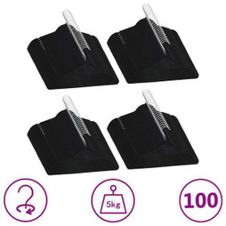 vidaXL 289922 - Cintres antidérapants 100 pcs Velours