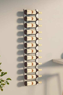 vidaXL 340879 - Casier à vin mural pour 12 bouteilles Fer