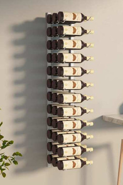 vidaXL 340887 - Casier à vin mural pour 36 bouteilles Fer