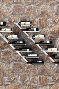 vidaXL 340898 - Casier à vin mural pour 7 bouteilles 2 pcs Métal