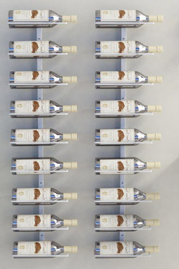 vidaXL 340902 - Casier à vin mural pour 9 bouteilles 2 pcs Fer