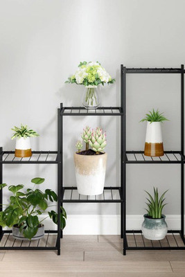 vidaXL 343129 - Flower Stand 83x25x80 cm Iron