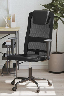 vidaXL 353019 - Office Chair Mesh Fabric and Faux Leather