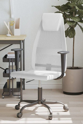 vidaXL 353025 - Office Chair Mesh Fabric and Faux Leather