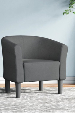 vidaXL 356430 - Chaise cabriolet gris foncé tissu