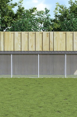 vidaXL 3189050 - Poulailler avec toit anthracite 403x98x90 cm acier galvanisé