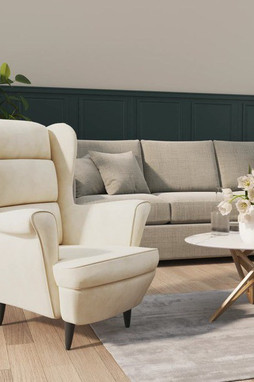 vidaXL 324068 - Fauteuil blanc crème velours