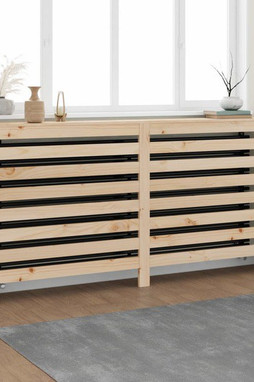 vidaXL 822606 - Cache-radiateur 169x19x84 cm Bois massif de pin