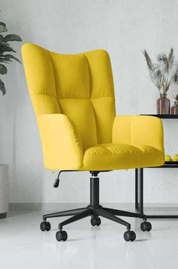 vidaXL 328179 - Chaise de relaxation moutarde Velours