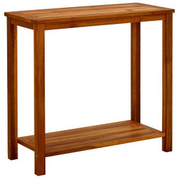 vidaXL 316405 - Table console de jardin 80x35x75 cm Bois dacacia solide