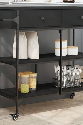 vidaXL 842376 - Kitchen Trolley 105x42x95 cm Engineered Wood