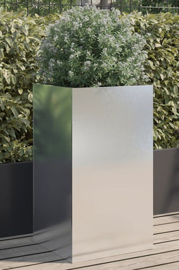 vidaXL 841581 - Planter 42x38x75 cm Stainless Steel