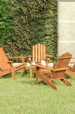 vidaXL 3152136 - Ensemble de salon de jardin Adirondack 5 pcs bois acacia solide