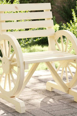 vidaXL 365101 - Chaises de jardin lot de 2 58x58x78,5 cm bois de sapin massif
