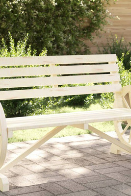 vidaXL 365103 - Garden Bench 2-Seater Solid Wood Fir