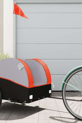 vidaXL 94124 - Bike Trailer Black and 45 kg Iron
