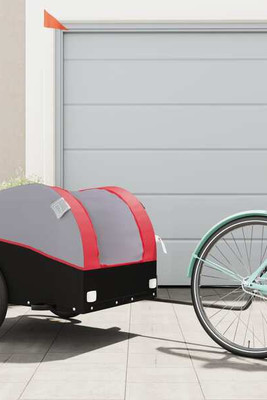 vidaXL 94132 - Bike Trailer Black and 45 kg Iron