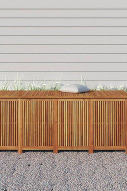 vidaXL 319709 - Boîte de rangement de jardin 200x80x75 cm bois massif dacacia