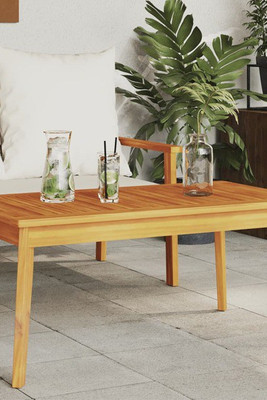 vidaXL 366383 - Garden Dining Table 100x55x45 cm Solid Wood Acacia