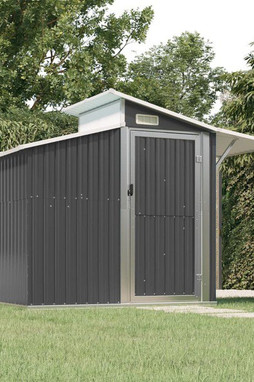vidaXL 316244 - Abri de jardin 270x130x208,5 cm Acier galvanisé