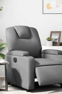 vidaXL 3205984 - Electric Recliner Chair Faux Leather