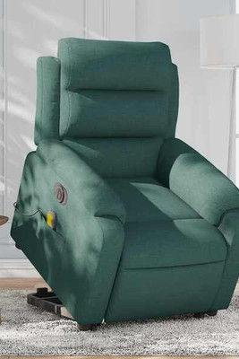 vidaXL 3206158 - Electric Stand up Massage Recliner Chair Dark Fabric