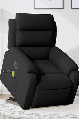 vidaXL 3206187 - Electric Stand up Massage Recliner Chair Velvet