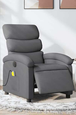 vidaXL 3205820 - Electric Massage Recliner Chair Dark Fabric