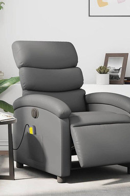vidaXL 3205855 - Electric Massage Recliner Chair Faux Leather