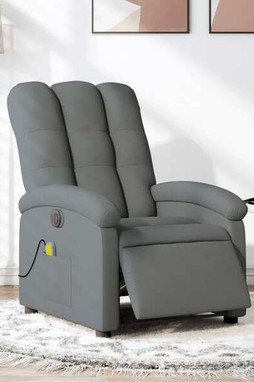 vidaXL 3205876 - Electric Massage Recliner Chair Dark Fabric