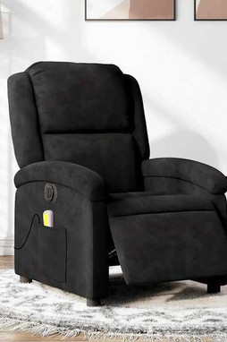 vidaXL 3205959 - Electric Massage Recliner Chair Velvet