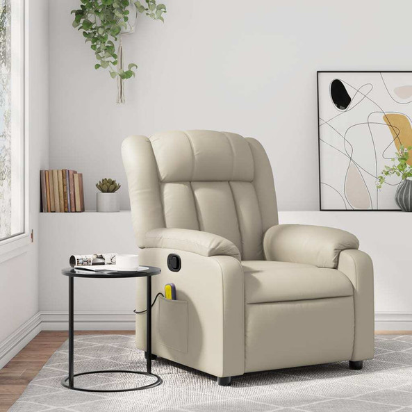 vidaXL 3206241 - Massage Recliner Chair Faux Leather