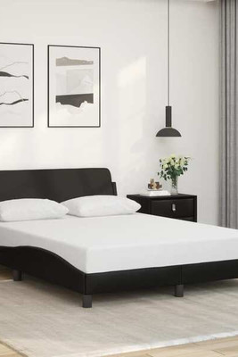vidaXL 3207672 - Bed Frame without Mattress 137x190 cm Faux Leather