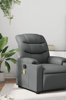 vidaXL 3206905 - Massage Recliner Chair Faux Leather
