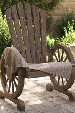 vidaXL 365092 - Garden Adirondack Chairs 2 pcs Solid Wood Fir