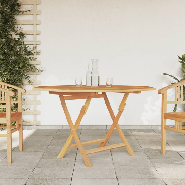 vidaXL 362617 - Table pliable de jardin 110x110x75 cm bois massif de teck