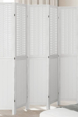 vidaXL 358731 - Room Divider 6 Panels Solid Wood Paulownia
