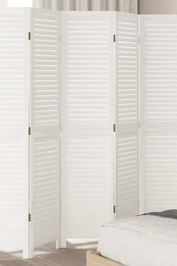vidaXL 358842 - Room Divider 6 Panels Solid Wood Paulownia