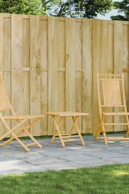 vidaXL 368037 - Folding Garden Chairs 2 pcs 46x66x99 cm Bamboo