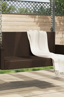 vidaXL 365626 - Swing Bench 119x56x48 cm Poly Rattan