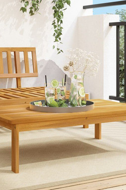 vidaXL 365846 - Table de jardin 100x60x30 cm bois dacacia solide