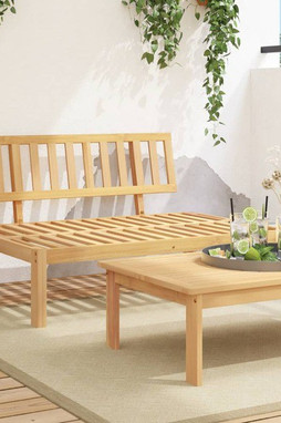 vidaXL 365850 - Canapé central palette de jardin bois massif dacacia