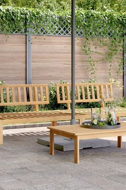 vidaXL 365852 - Canapés centraux palette de jardin 2 pcs bois massif dacacia