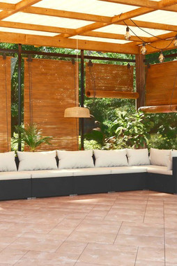 vidaXL 3101703 - 6 Piece Garden Lounge Set with Cushions Poly Rattan