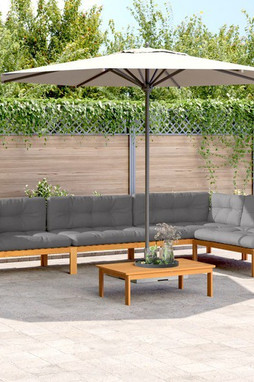 vidaXL 3209512 - 5 Piece Garden Pallet Sofa Set with Cushions Solid Wood Acacia