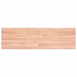 vidaXL 363962 - Table Top Light 140x40x(2-4)cm Treated Solid Wood Live Edge